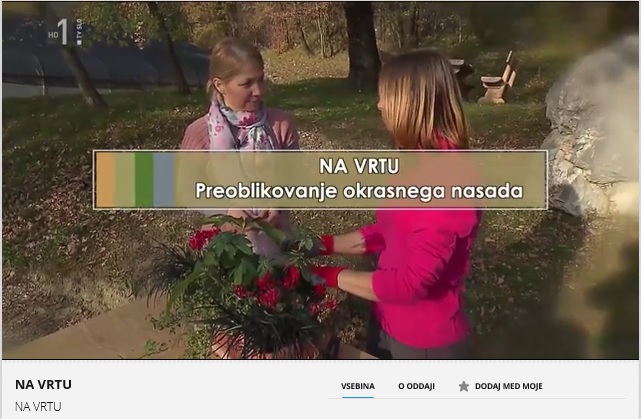 Oddaja Na vrtu - TV Maribor, predvajana na RTV SLO1