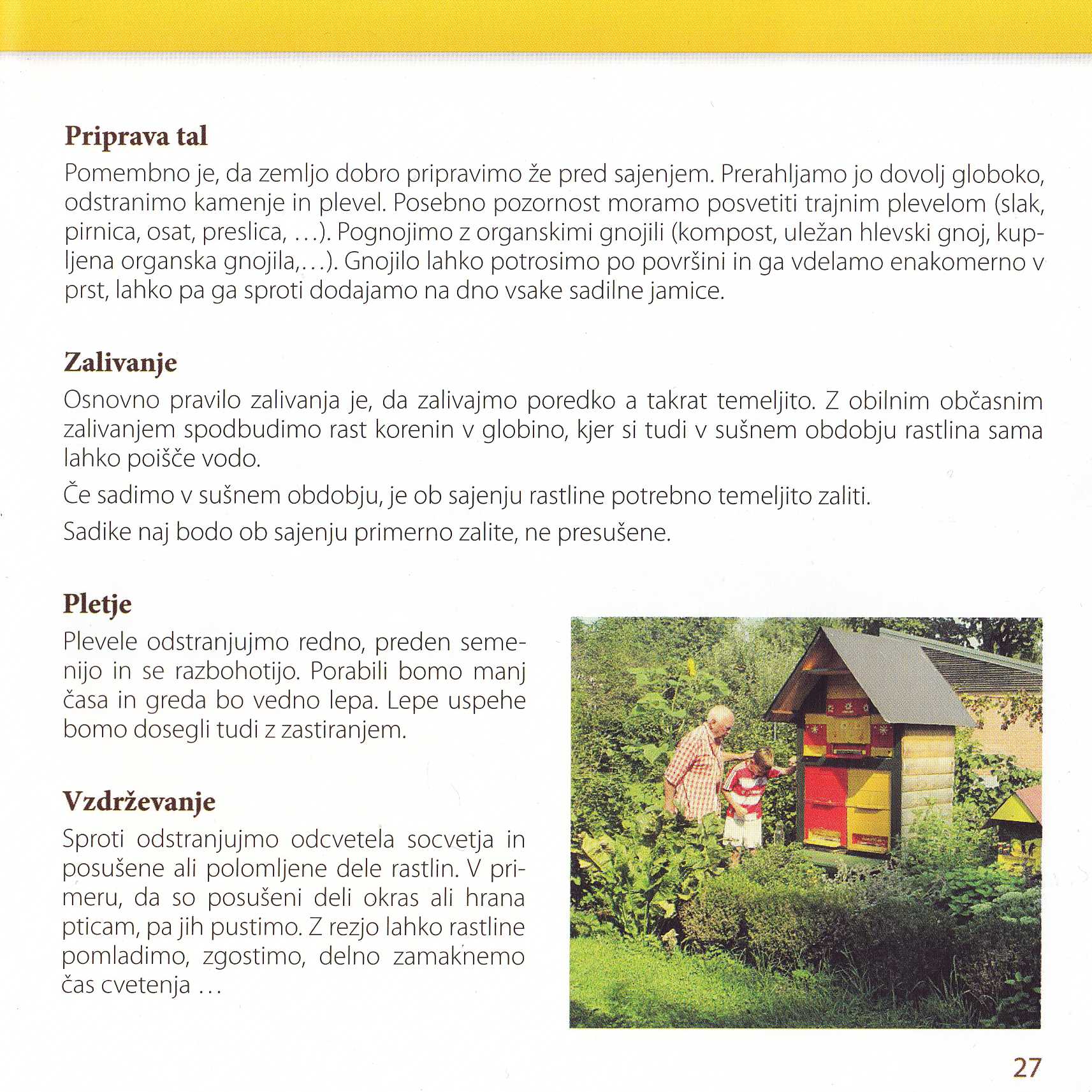 knjižice Medovite rastline na vrtu in ob čebelnjaku